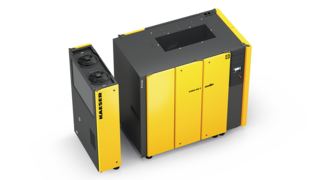 Compresores de tornillos rotativos CSD con secador integrado.